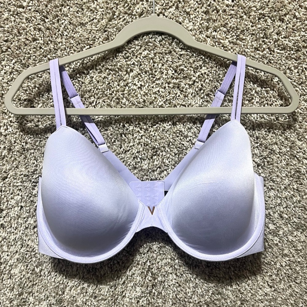Victoria's Secret Bra Women's 38DD Lavender Shimmer Lined Perfect Coverage
